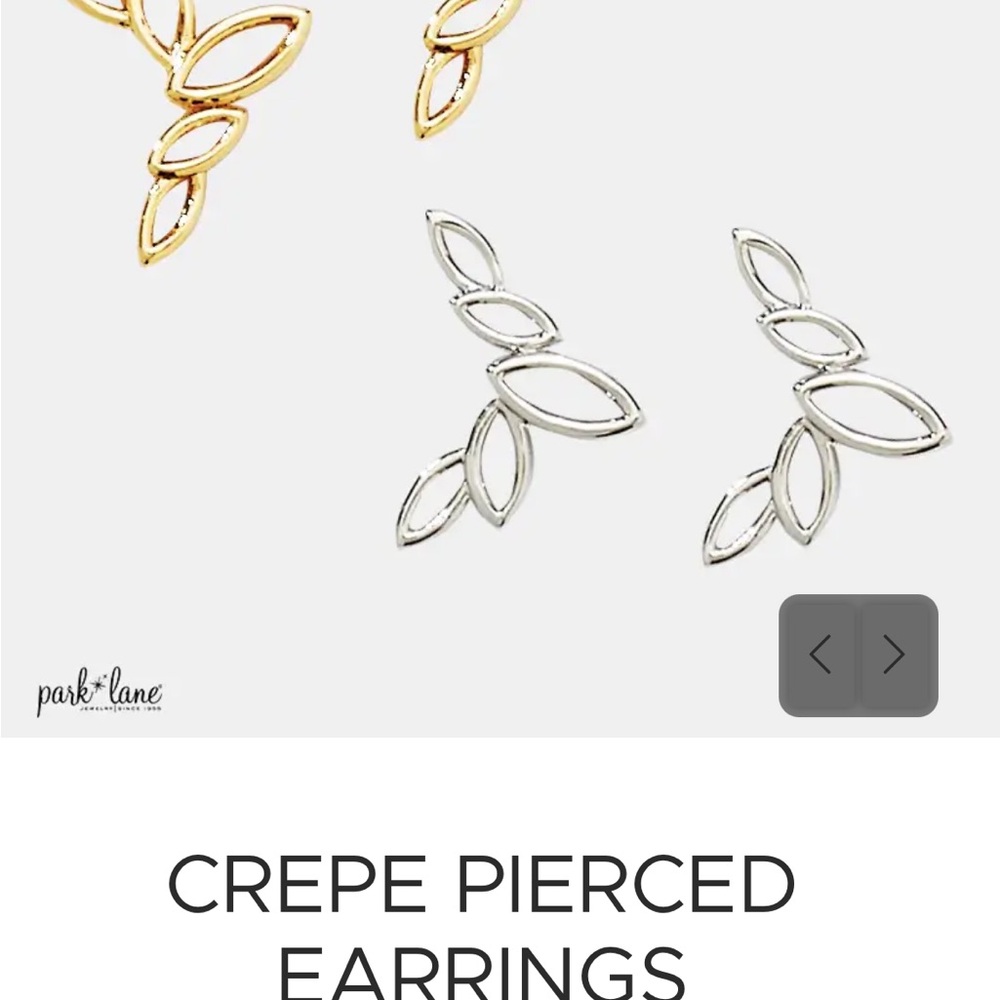 Park Lane Gold and Silver Leaf Earrings